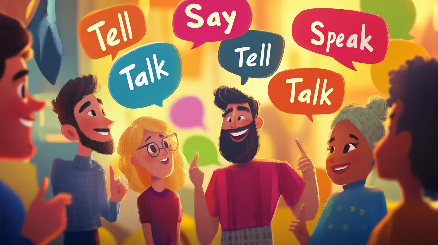 “Say”, “Tell”, “Speak”, “Talk” 차이점을 마스터하는 영어 학습 가이드 Say , Tell , Speak , Talk 차이점