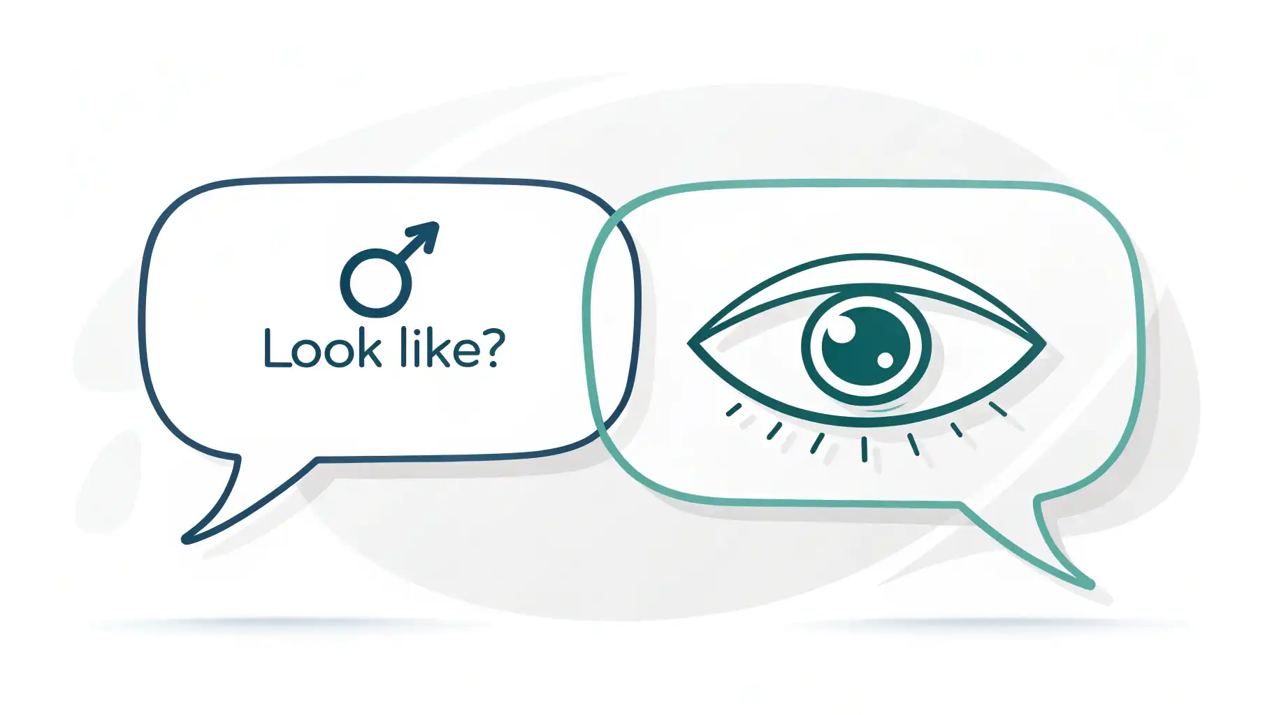 Look like vs. Seem: 외모와 인상, 영어로 정확하게 표현하기 눈 아이콘과 'Look like?' 텍스트, 생각 구름 아이콘과 'Seem?' 텍스트가 비교되어 있는 이미지, 영어 표현 'Look like'와 'Seem'의 차이를 시각적으로 나...