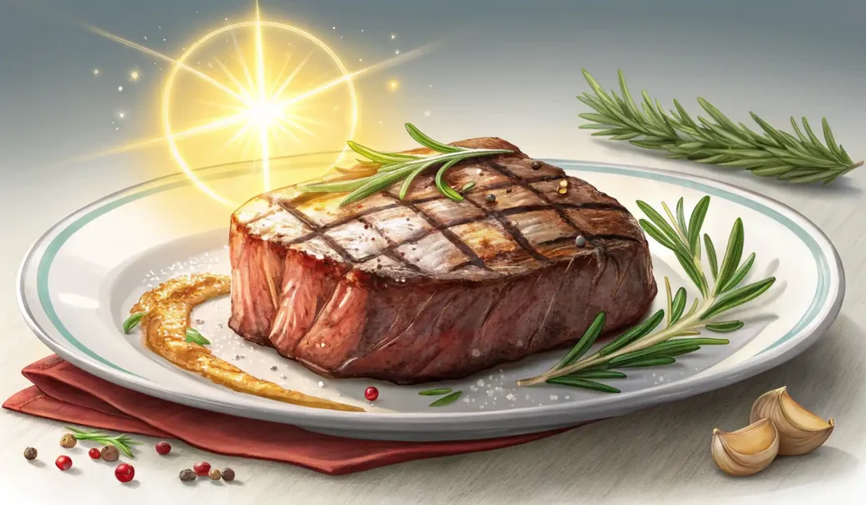 소고기 영어로? Beef 완벽 정복 가이드 스테이크와 학습 아이콘이 있는 소고기 관련 영어 표현 배우기 썸네일 이미지
