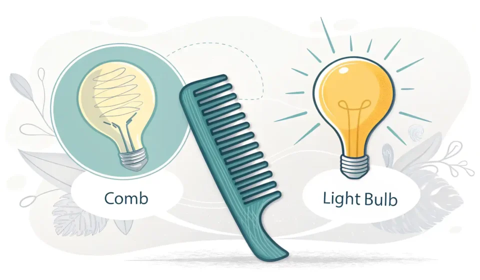 빗 영어로? ‘Comb’ 완벽 사용 가이드: 머리카락 손질부터 쇼핑까지 '빗' 관련 영어 표현 학습 대표 이미지