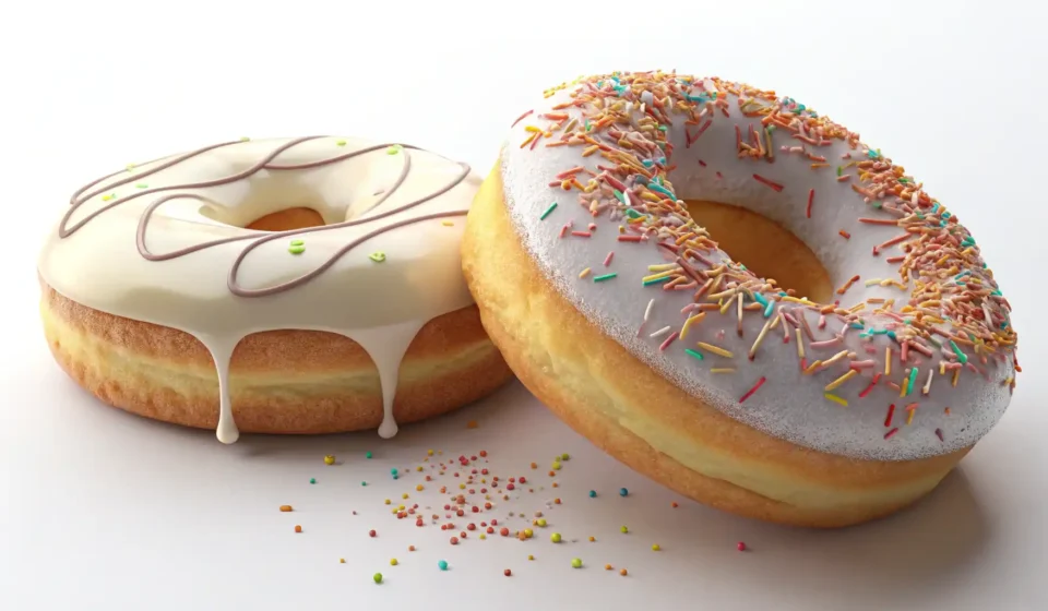 도넛 영어로? 완벽하게 알아보는 Donut과 Doughnut! 도넛 영어 표현 Donut Doughnut 철자 차이와 영어 학습 시각적 표현