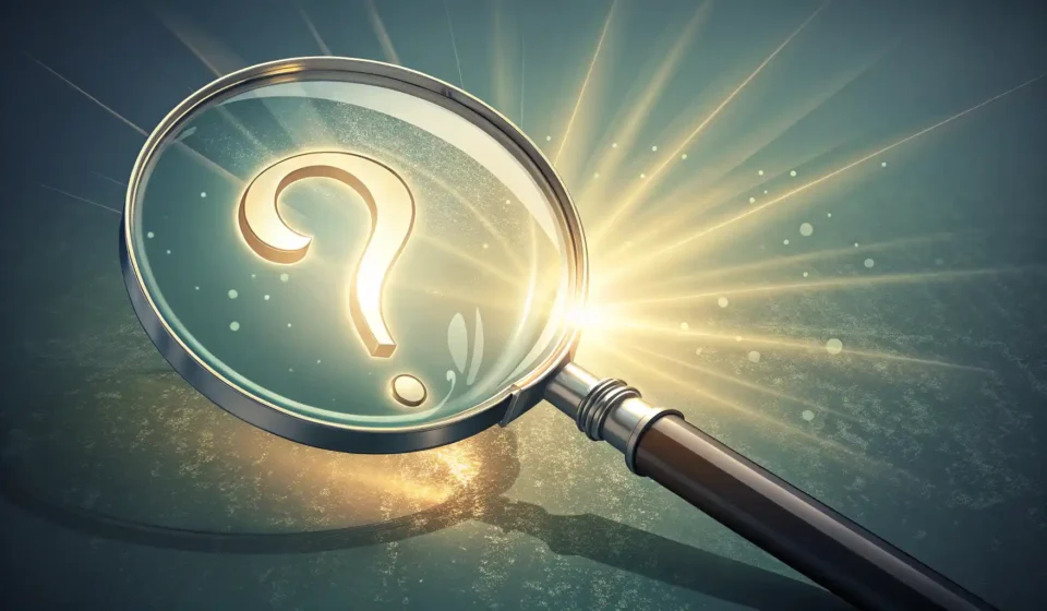 Find out 구문: 발견이나 알아내기를 표현하는 영어 표현법 영어로 영어로 '알아내다', '발견하다'를 의미하는 'Find out' 표현 학습을 상징하는 돋보기와 물음표, 느낌표 이미지 썸네일