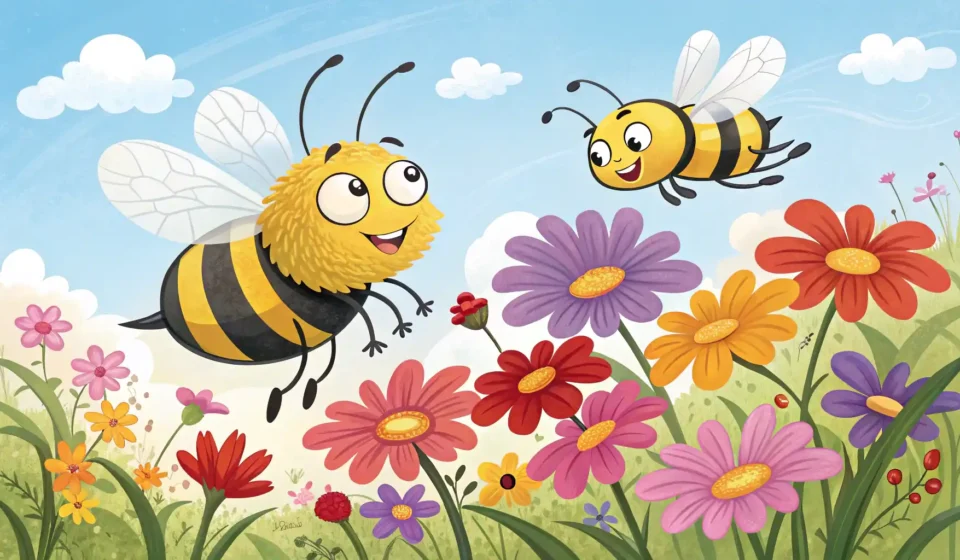 벌 영어로? Bee부터 Honeybee까지 완벽 정리! 벌 관련 영어 표현 배우기: 꿀벌과 호박벌 그림 썸네일