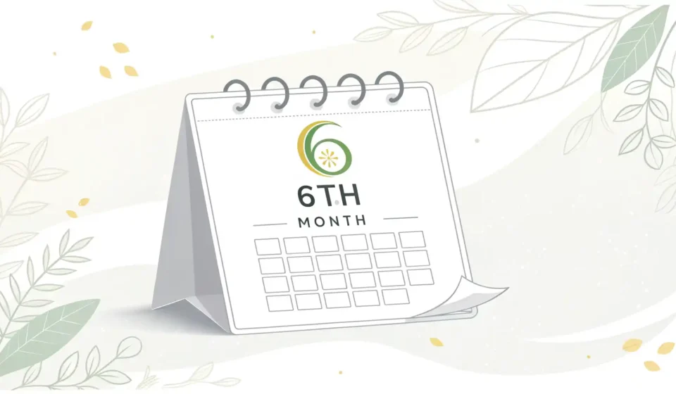 6월 영어로 완벽하게 말하는 법: June 발음부터 활용까지 6월을 나타내는 달력 아이콘과 영어 학습을 상징하는 빛나는 말풍선 아이콘.