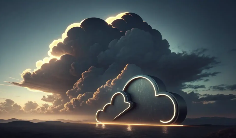 Every Cloud Has a Silver Lining: 어려운 상황 속 희망 찾기 영어 표현 어두운 구름 가장자리가 은색으로 밝게 빛나는 모습, 어려운 상황 속 긍정적인 면을 찾는 영어 표현 학습을 상징하는 이미지.