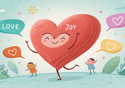 사랑을 영어로 표현하는 완벽 가이드: 진심을 전하는 다양한 방법 영어로 사랑을 표현하는 다양한 방법을 상징하는 하트와 말풍선 그림