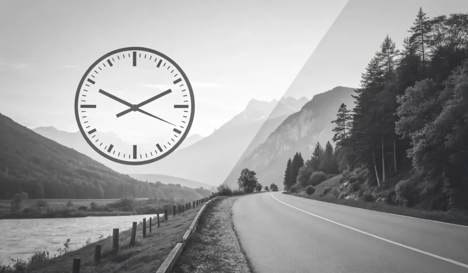For hours vs. For a long time: 긴 시간을 영어로 정확하게 표현하는 법 시계 아이콘과 긴 시간을 상징하는 아이콘을 비교하며 'for hours'와 'for a long time'의 차이를 시각적으로 보여주는 이미지.