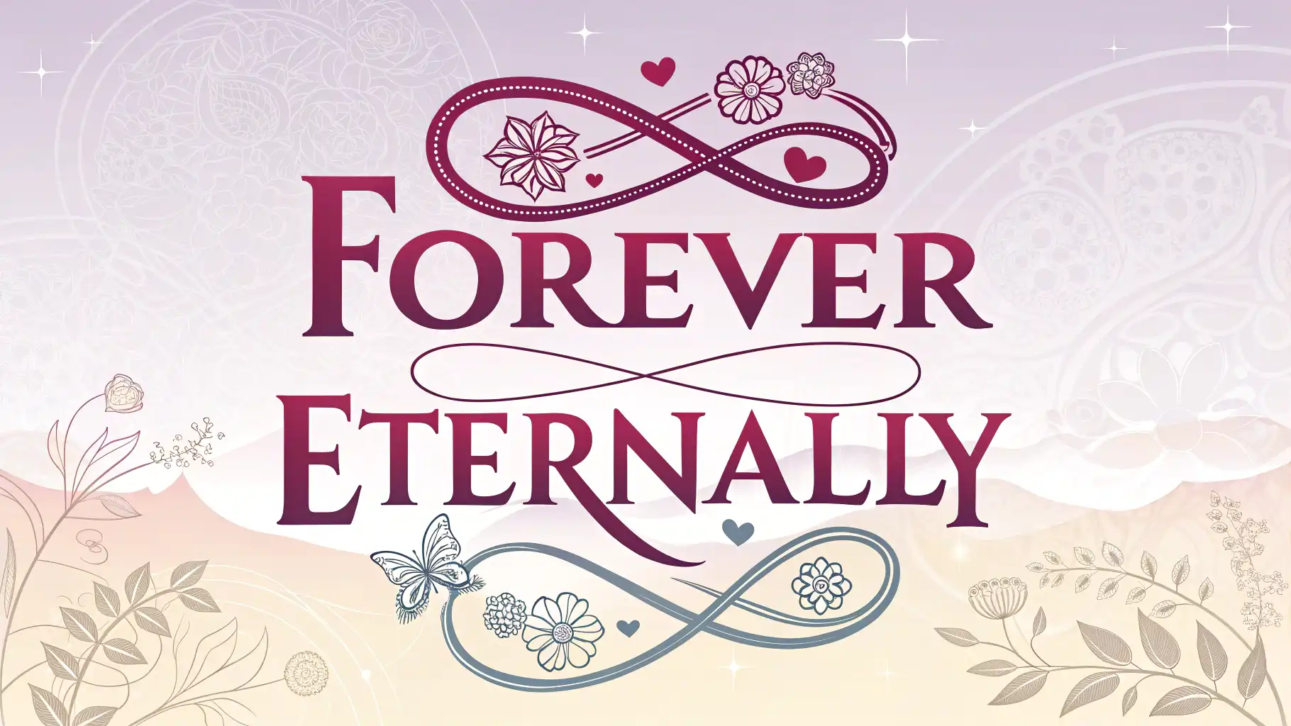 Forever와 Eternally: 미묘한 차이와 영원함을 나타내는 영어 표현 'Forever'와 'Eternally' 영어 단어와 무한대 기호가 강조된 이미지, 영원함 관련 영어 표현 학습 주제 썸네일