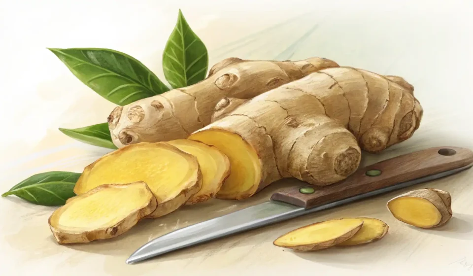 생강 영어로? Ginger! 완벽 마스터 가이드 생강 영어 표현 'Ginger' 배우기: 신선한 생강과 학습 과정을 나타내는 아이콘 썸네일 이미지