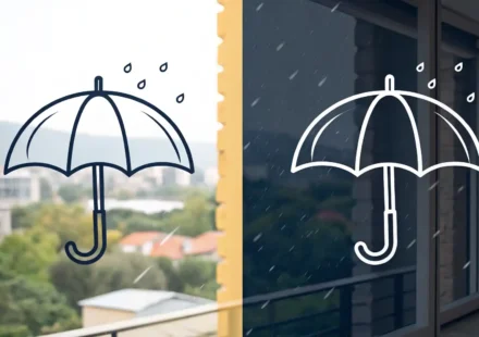 “In Case” vs “Lest”: 헷갈리는 영어 표현 완벽 정리 (대비, 우려 표현 포함) 'in case'와 'lest'의 차이를 나타내는 대비되는 이미지: 한쪽은 대비를 상징하는 우산 아이콘, 다른 쪽은 우려나 부정적 결과 회피를 상징하는 아이콘.