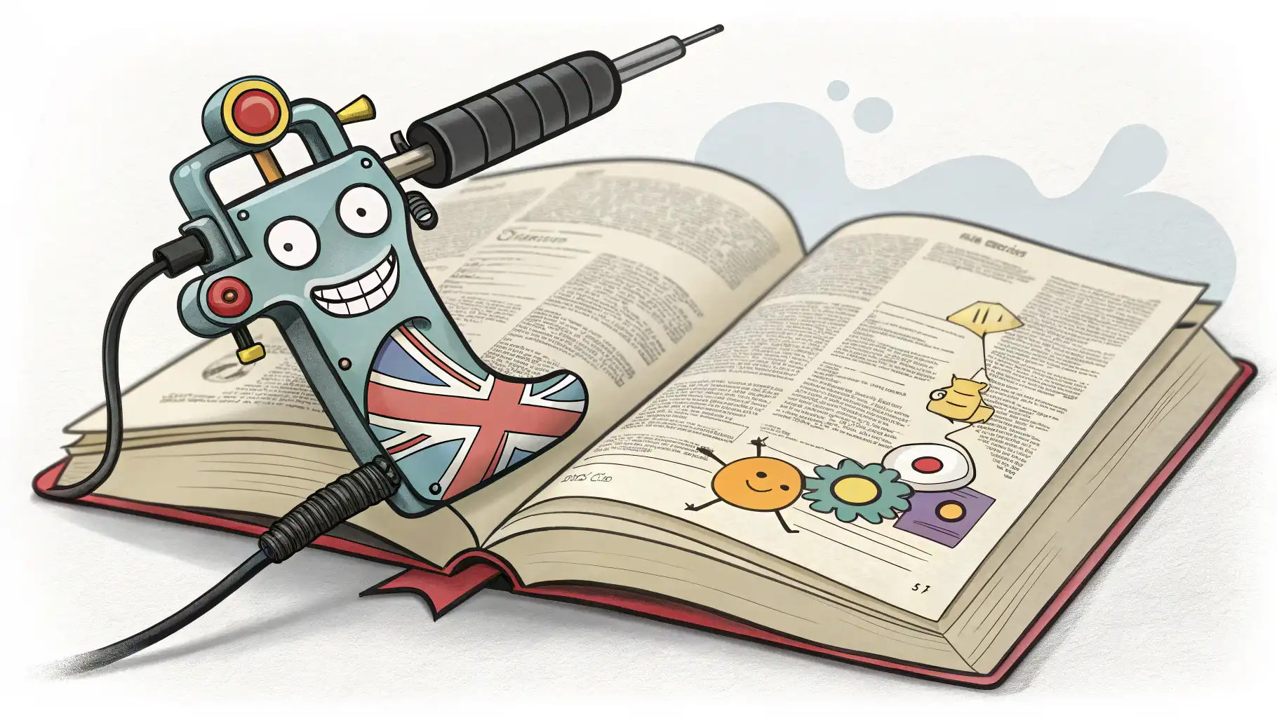 타투 가게 영어: 아티스트와 고객 소통 완벽 가이드 타투 가게에서 영어로 소통하는 법 배우기 콘셉트의 일러스트 이미지