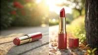 딱딱함을 영어로 표현하는 방법: 상황별 완벽 가이드 반짝이는 립스틱과 무광 립스틱을 나란히 보여주며 '무광' 관련 영어 표현 학습을 상징하는 이미지