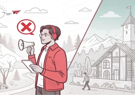 “Neither”와 “Nor” 완벽 마스터: 부정 연결 표현 영어 정복하기 'Neither'와 'Nor'의 차이를 설명하는 영어 학습 콘텐츠 썸네일: X 표시가 된 두 가지 선택지 아이콘.