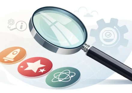 “Similarly”와 “Likewise”, 언제 어떻게 다를까? 유사성 표현 완벽 정리 돋보기로 비슷하지만 약간 다른 두 아이콘을 비교하며 영어 유사성 표현 'Similarly'와 'Likewise'의 미묘한 차이를 시각적으로 나타내는 이미지.