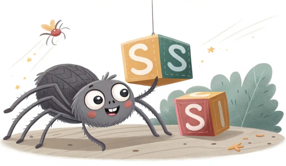 거미 영어로? Spider 완벽 정복 가이드 거미 영어 단어 학습 관련 일러스트