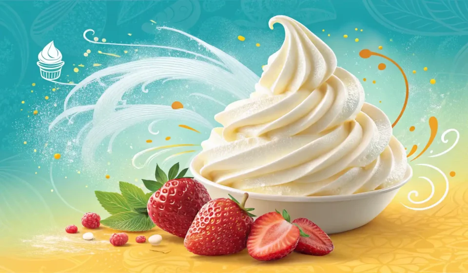 생크림 영어로? Whipped Cream 완벽 정복 가이드 생크림과 영어 단어 학습을 상징하는 전구 아이콘이 함께 있는 이미지