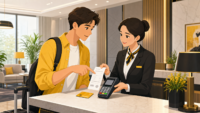 헷갈리는 Each other vs. One another, 이제 5분 만에 끝내자! 해외 호텔 프런트에서 카드 보증금과 승인 보류 내역을 확인하는 여행자