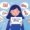 Illustration of a person holding a food allergy card with crossed out food icons