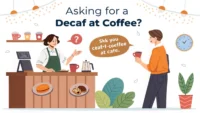 Asking for a decaf coffee at a café [English Conversation] 영어 학습 이미지
