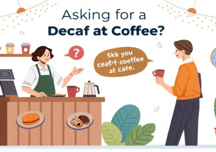 Asking for a decaf coffee at a café [English Conversation] 영어 학습 이미지