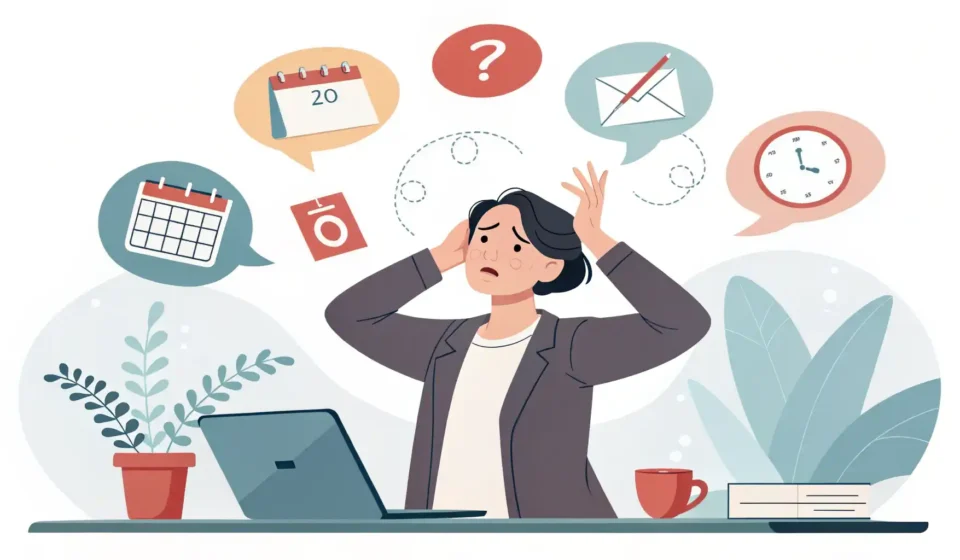 매우 바쁘고 할 일이 많아 정신없는 상태를 표현하는 영어 관용구 'up to one's ears' 관련 콘텐츠 썸네일 이미지.