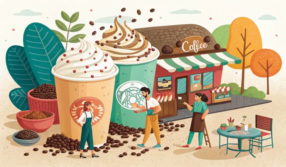 Customizing your coffee with extra toppings at a café [English Conversation] 영어 학습 이미지