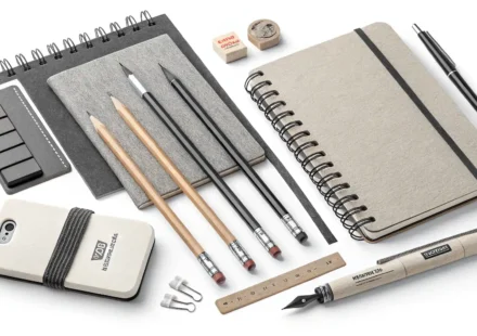 드로잉 클래스 준비물인 연필, 스케치북, 지우개 등 미술 도구와 영어 학습을 상징하는 알파벳 블록이 함께 배치된 이미지