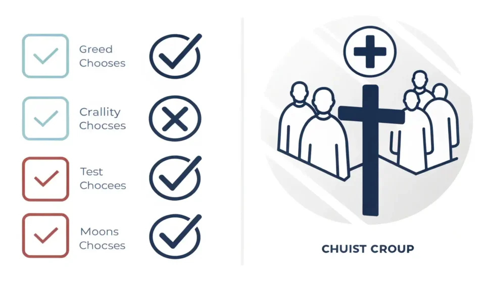 포함과 제외를 나타내는 아이콘들이 명확히 구분되어 'Excluding'과 'Not including'의 차이를 시각적으로 표현한 이미지.