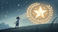 'Look up to' 영어 표현 배우기: 존경과 존중을 나타내는 상징적 이미지.