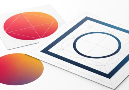 다양한 스타일의 테두리(border), 가장자리(edge), 외곽선(outline)이 강조된 도형들과 돋보기 아이콘 이미지, '테두리' 관련 영어 표현 학습 상징.