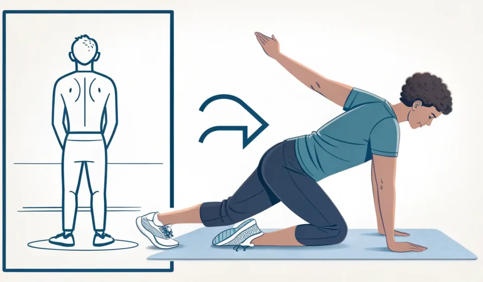 엉덩이를 뜻하는 다양한 영어 표현을 상황별(의학적, 비격식, 일반)로 배우는 것을 시각적으로 나타낸 이미지.