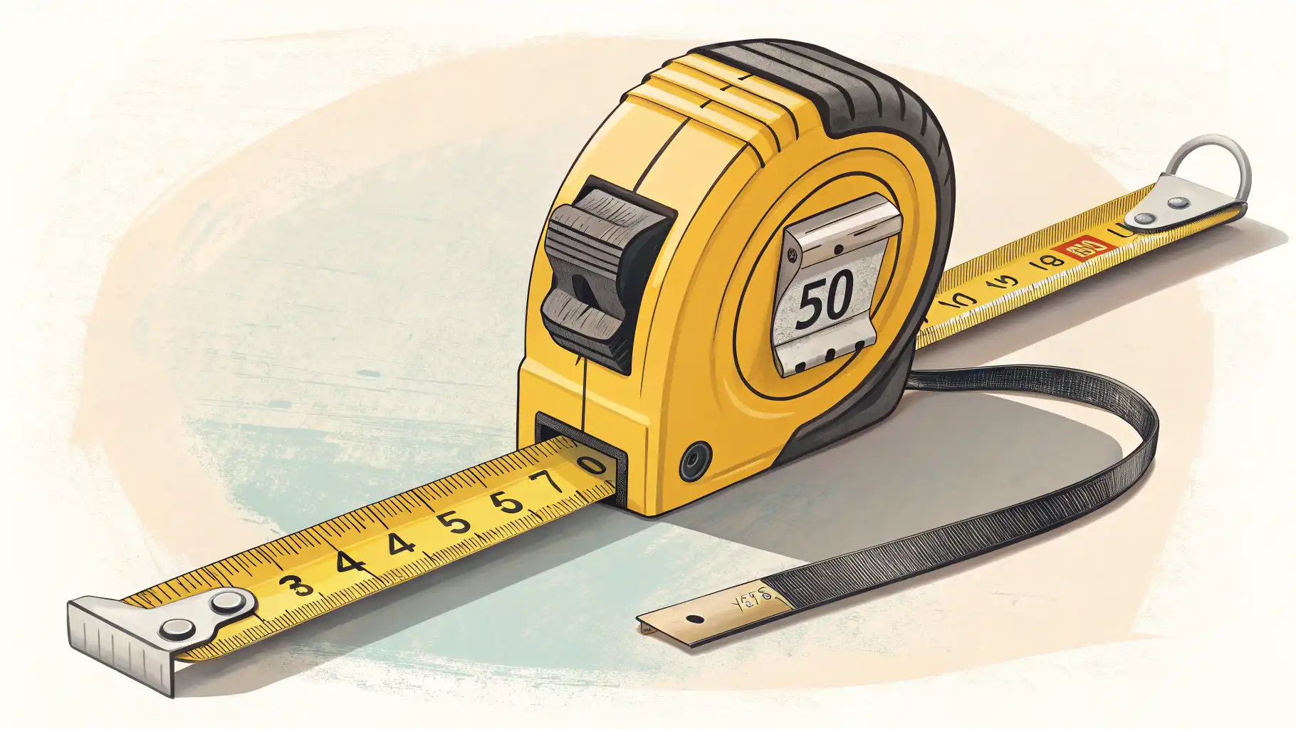 높이를 나타내는 영어 표현 배우기 썸네일: 줄자, 고층 빌딩, 산과 함께 'Height', 'Tall', 'High' 등 높이 관련 영어 단어들이 떠 있는 이미지.