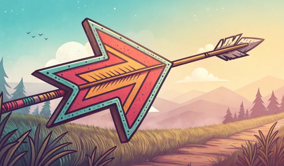 왼쪽을 가리키는 화살표 디자인, 영어로 방향 말하기 학습 관련 이미지