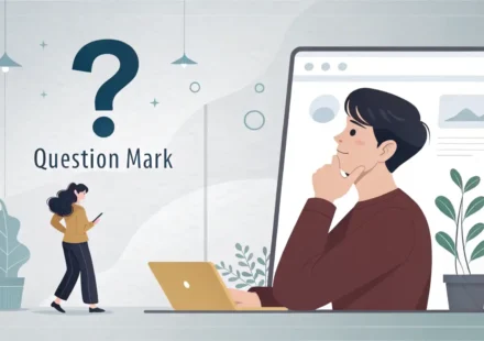 면접 코칭 상황에서 영어 질문을 이해하고 자신감 있게 답변하는 모습을 상징하는 일러스트 이미지