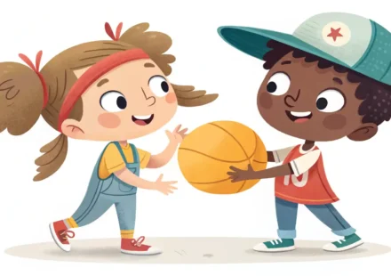 영어로 자연스럽게 초대하는 상황을 표현한 일러스트