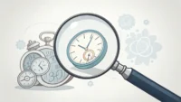 돋보기로 영어 단어 Like와 Alike가 적힌 비슷하지만 다른 말풍선을 비교하며 차이점을 살펴보는 이미지, 영어 유사성 표현 학습 콘텐츠임을 나타냄.