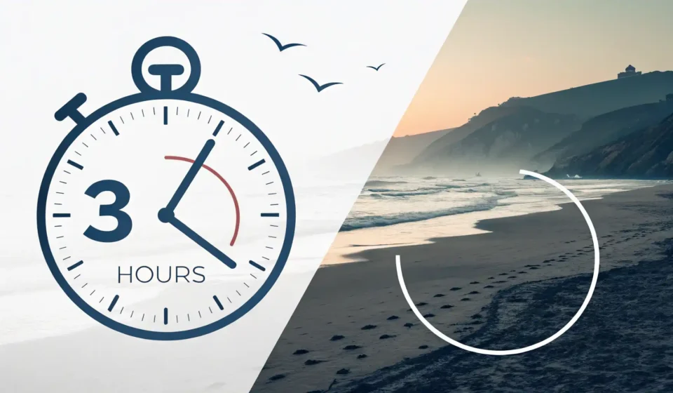 시간 전치사 for와 over의 차이를 시각적으로 보여주는 이미지: 특정 기간(for)과 전체 기간(over)을 나타내는 시계와 달력 아이콘.