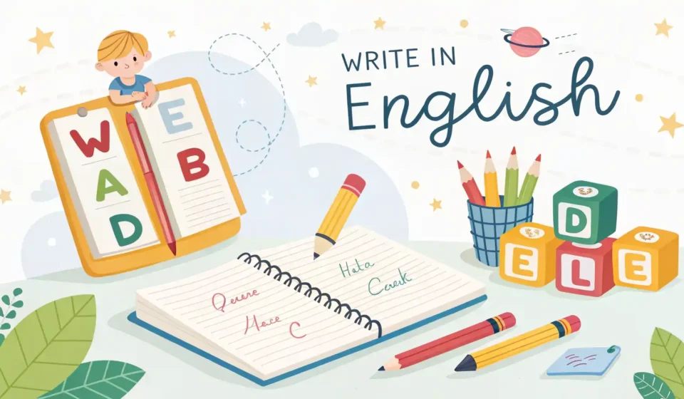 글쓰기 영어로 영어 학습 이미지