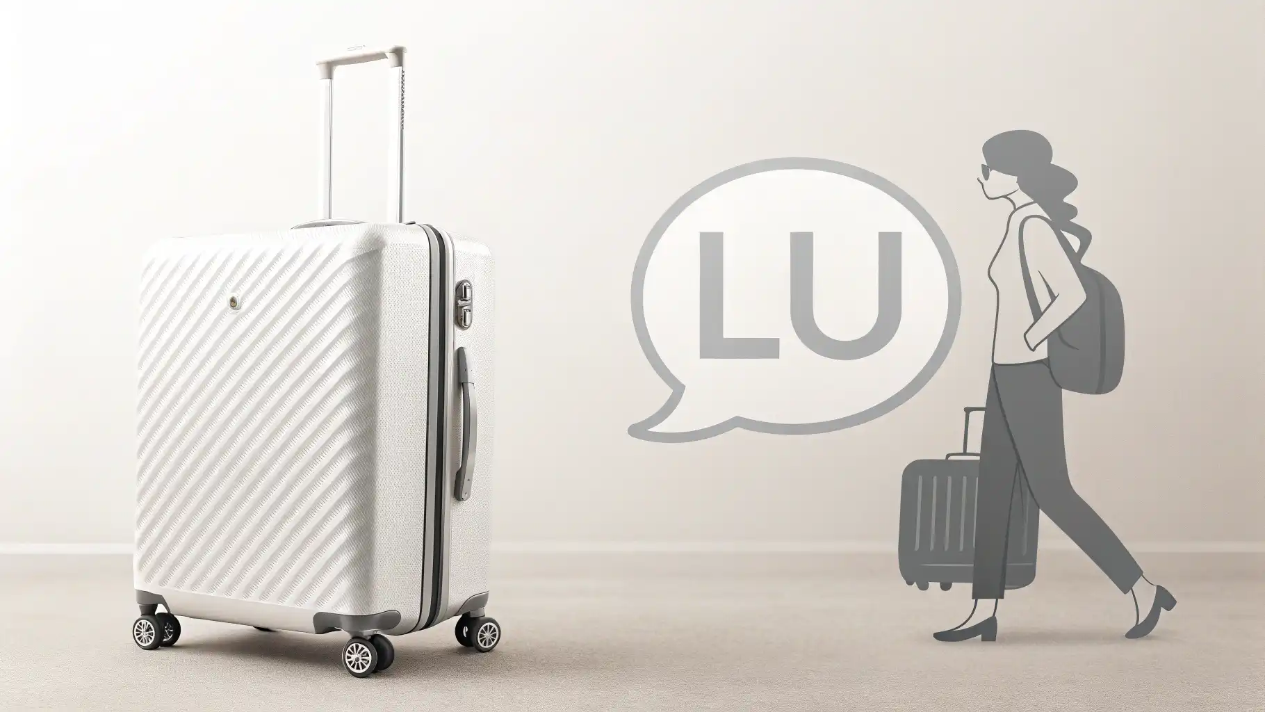 호텔 체크아웃 후 짐 보관 요청 관련 핵심 영어 표현 'Luggage storage'를 강조하는 썸네일 이미지