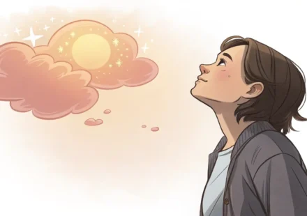 'If only' 영어 표현: 후회와 소망을 나타내는 갈림길 생각 거품 아이콘 썸네일