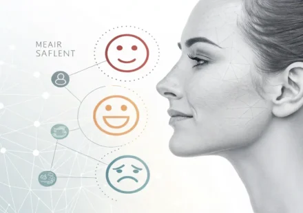 턱 관련 영어 표현 학습을 상징하는 턱 그림과 영어 학습 아이콘 이미지