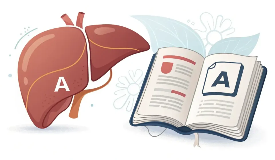 간 관련 영어 표현 학습: 간 아이콘과 영어 사전 아이콘 이미지
