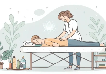 마사지샵 영어 표현 학습: 원하는 신체 부위를 영어로 요청하는 방법을 나타내는 시각 자료