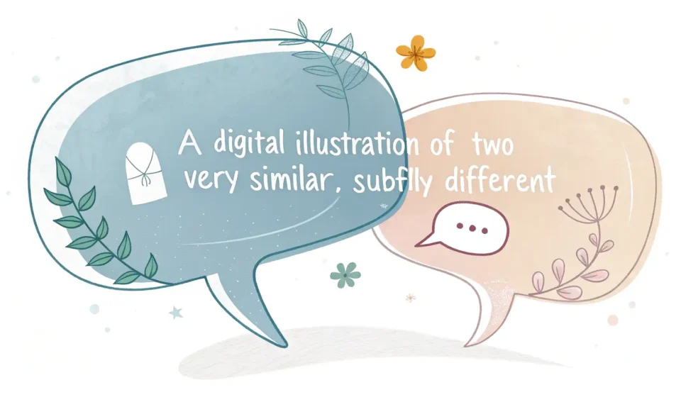 영어로 'Nonetheless'와 'Even so'의 미묘한 뉘앙스 차이를 시각적으로 표현한 비교 이미지.