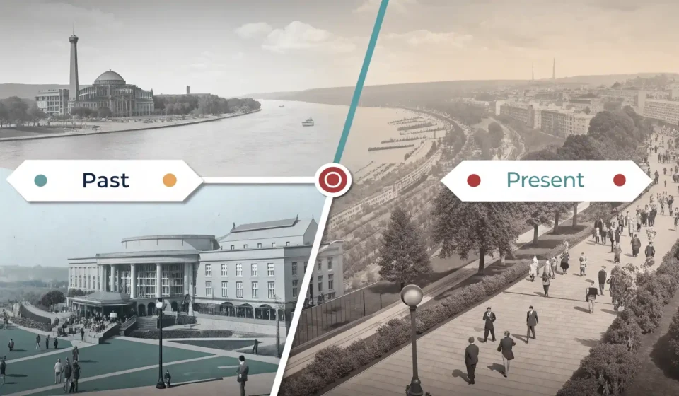 과거 특정 시점부터 현재까지 이어지는 시간을 나타내는 타임라인과, 그 시작 시점을 강조하는 효과가 있는 타임라인을 나란히 보여주며 Since와 Ever since의 뉘앙스 차이를...